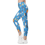 Puppies & Paws Crossover Leggings With Pockets