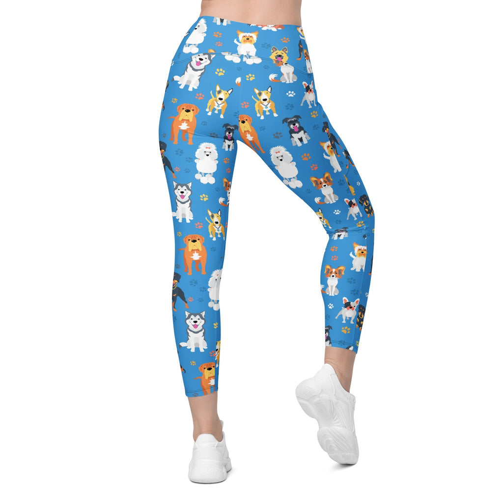 Puppies & Paws Crossover Leggings With Pockets