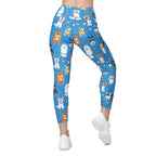 Puppies & Paws Crossover Leggings With Pockets