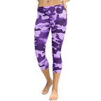 Purple Camo Capris