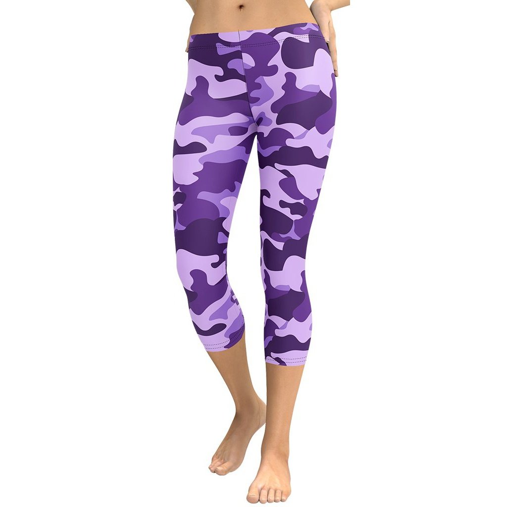 Purple Camo Capris