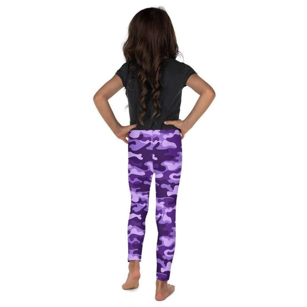 Purple Camo Kid's Leggings