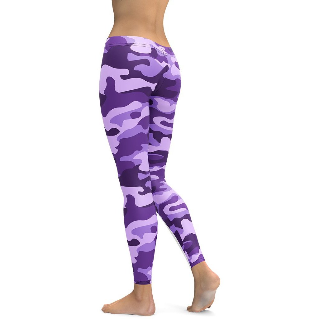 Purple Camo Leggings