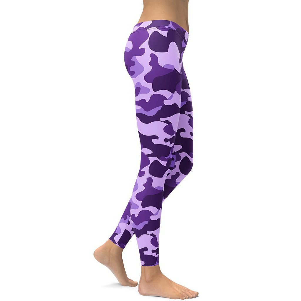 Purple Camo Leggings