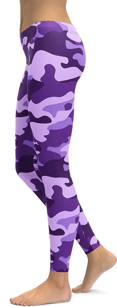 Purple Camo Leggings
