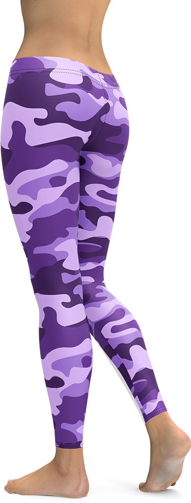 Purple Camo Leggings