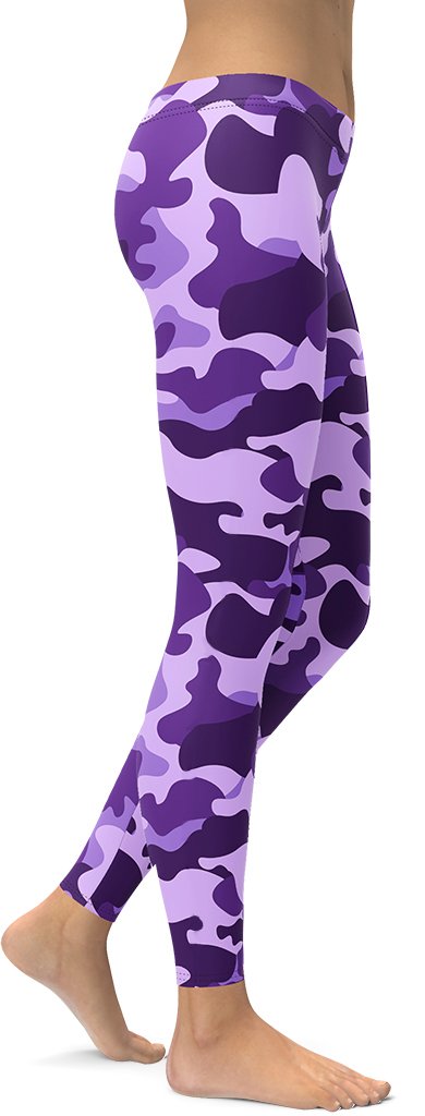 Purple Camo Leggings