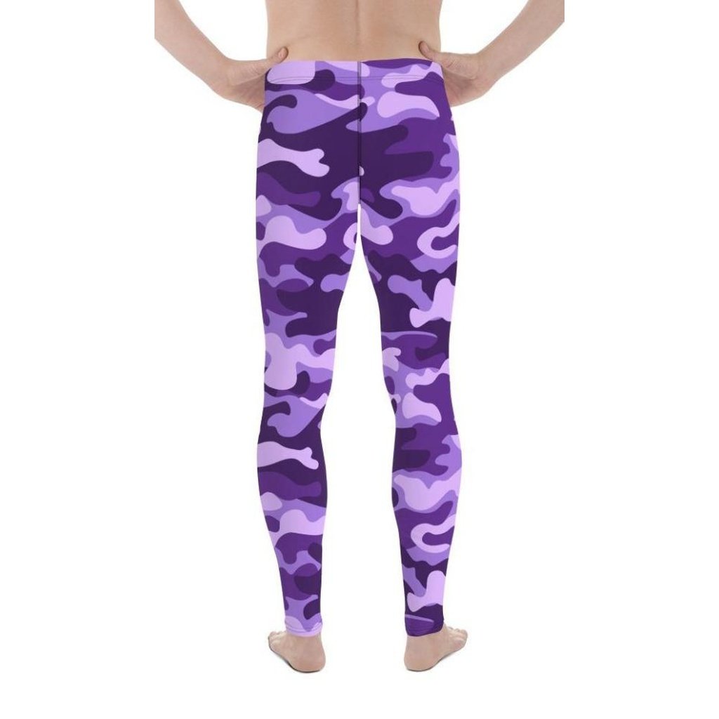 Purple Camo Men's Leggings