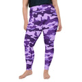 Purple Camo Plus Size Leggings