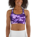 Purple Camo Sports Bra