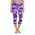 Purple Camo Yoga Capris