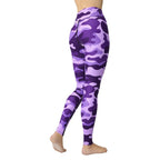 Purple Camo Yoga Leggings