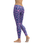 Purple Leopard Print Leggings