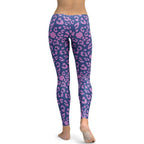 Purple Leopard Print Leggings