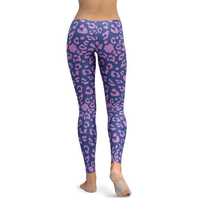 Purple Leopard Print Leggings