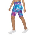 Purple Tie Dye Biker Shorts