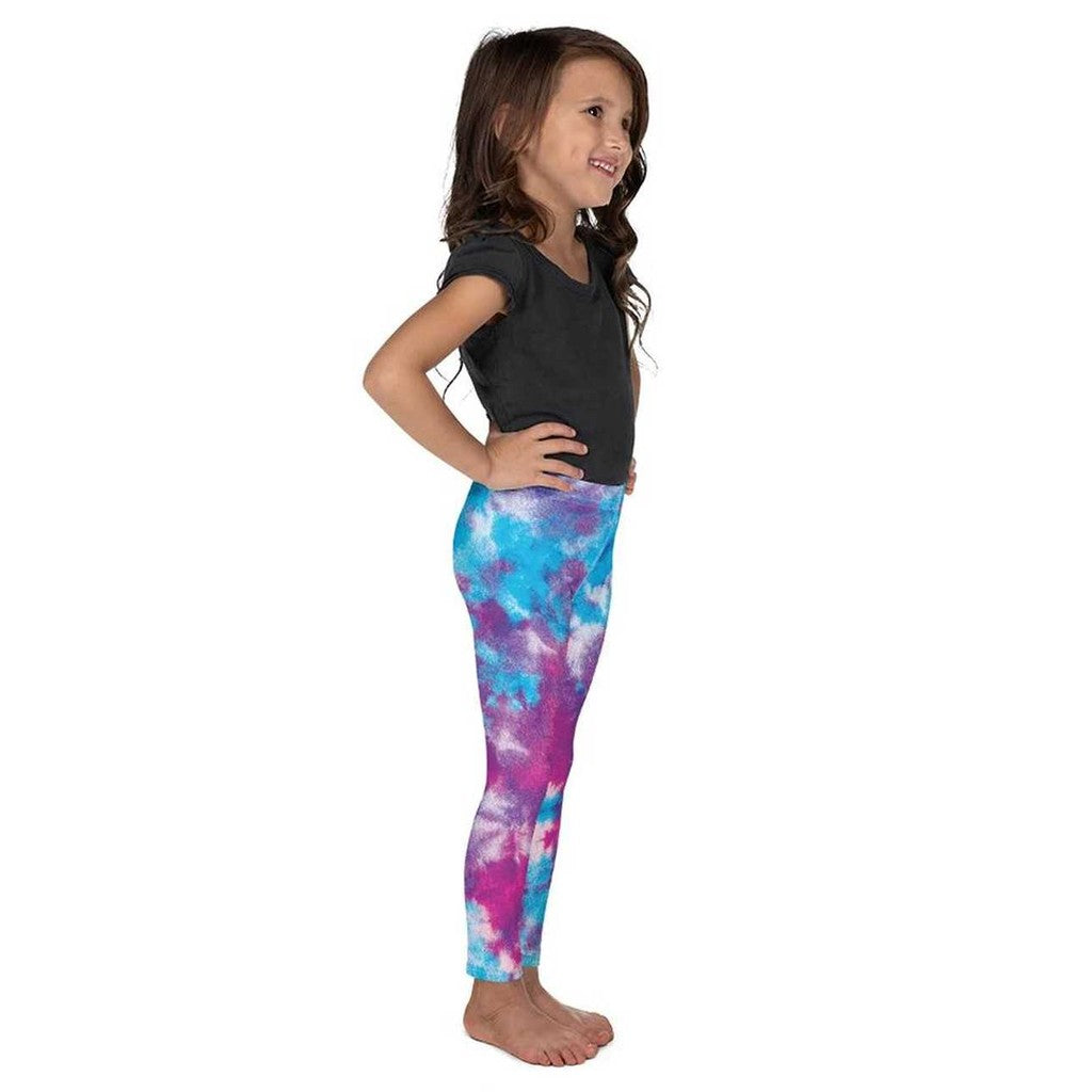 Purple Tie Dye Kid's Leggings