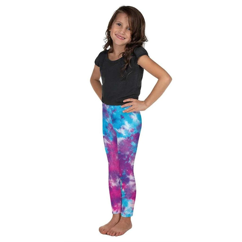 Purple Tie Dye Kid's Leggings