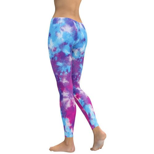 Purple Tie Dye Leggings
