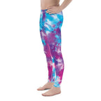 Purple Tie Dye Men's Leggings