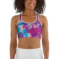 Purple Tie Dye Sports Bra