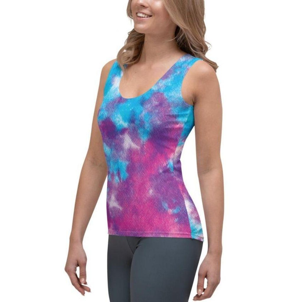 Purple Tie Dye Tank Top