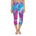Purple Tie Dye Yoga Capris
