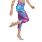 Purple Tie Dye Yoga Capris