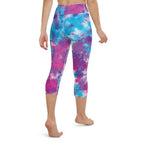 Purple Tie Dye Yoga Capris