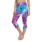 Purple Tie Dye Yoga Capris
