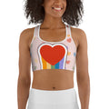 Rainbow Love Sports Bra