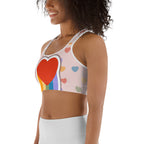 Rainbow Love Sports Bra