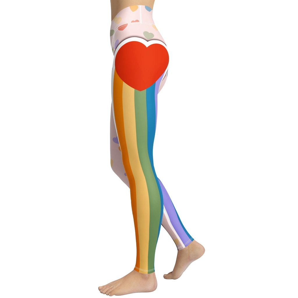 Rainbow Love Yoga Leggings