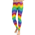 Rainbow Pattern Leggings - FiercePulse - Premium Workout Leggings - Yoga Pants