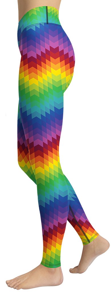 Rainbow Pattern Yoga Leggings