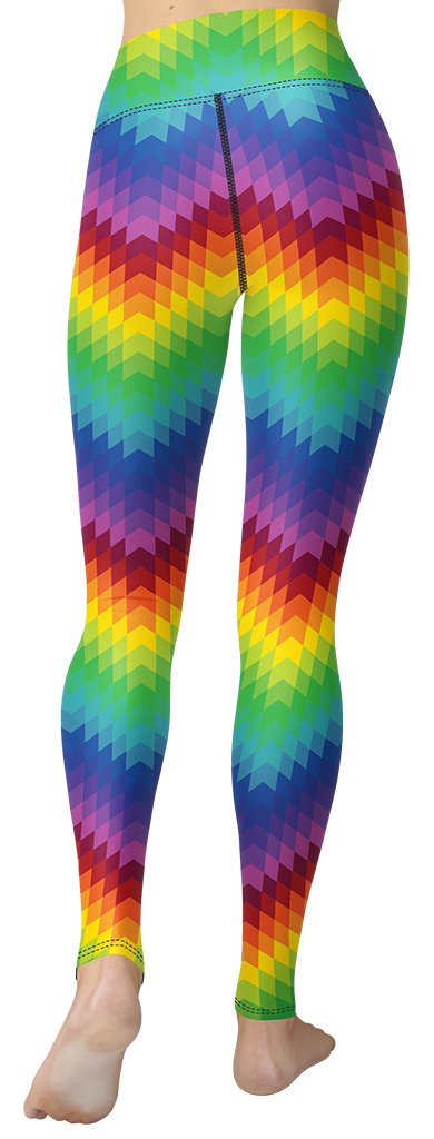 Rainbow Pattern Yoga Leggings