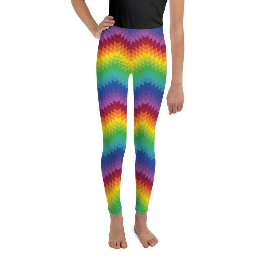 Rainbow Pattern Youth Leggings