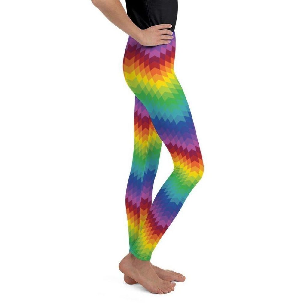 Rainbow Pattern Youth Leggings