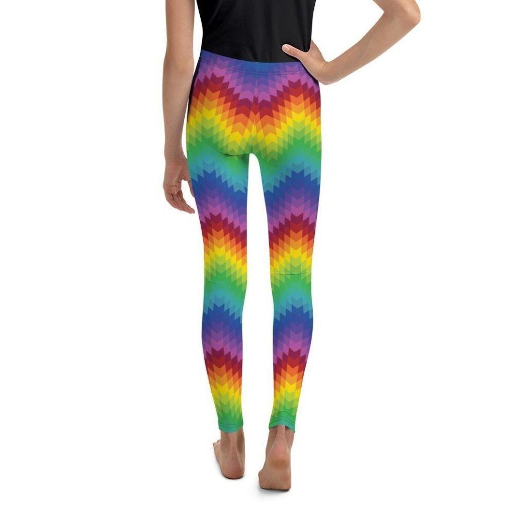 Rainbow Pattern Youth Leggings