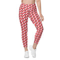 Real Candy Cane Leggings With Pockets