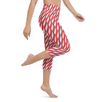 Real Candy Cane Yoga Capris