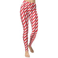 Real Candy Cane Yoga Leggings