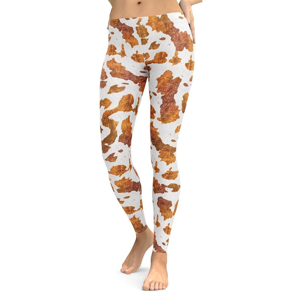 Cow leggings on sale