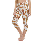 Realistic Cow Print Yoga Capris