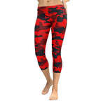 Red Camo Capris