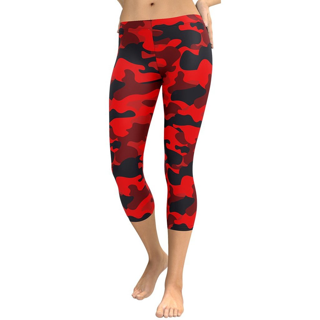 Red Camo Capris