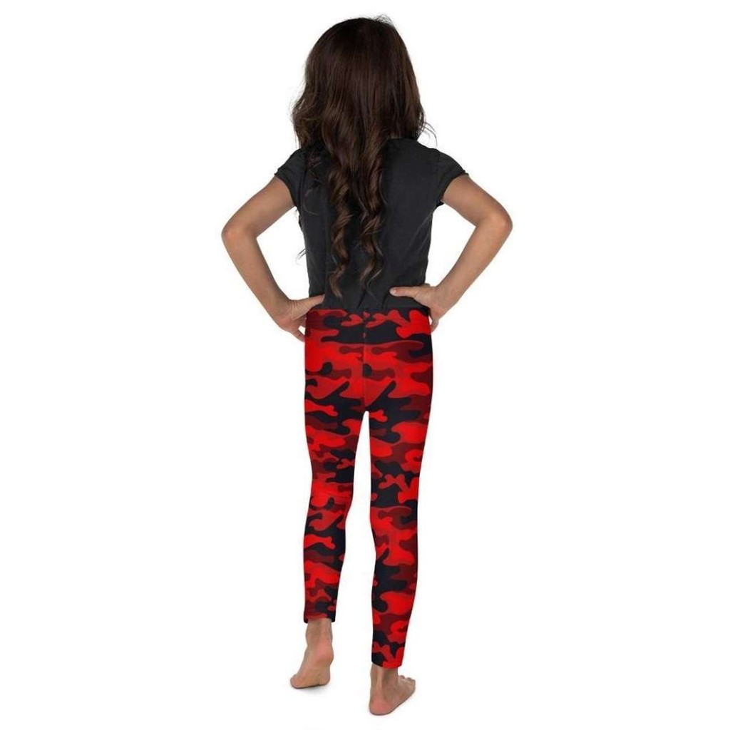 Red Camo Kid's Leggings