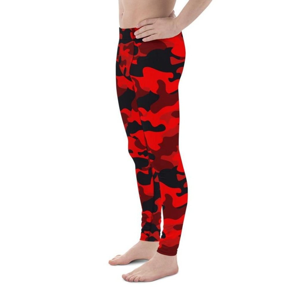 Red Camo Men's Leggings