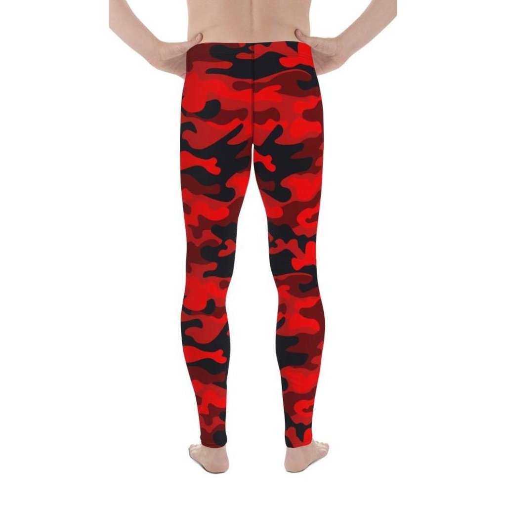 Red Camo Men's Leggings