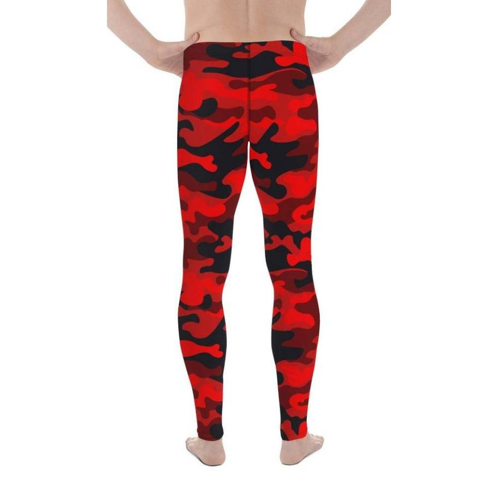 Red Camo Men's Leggings
